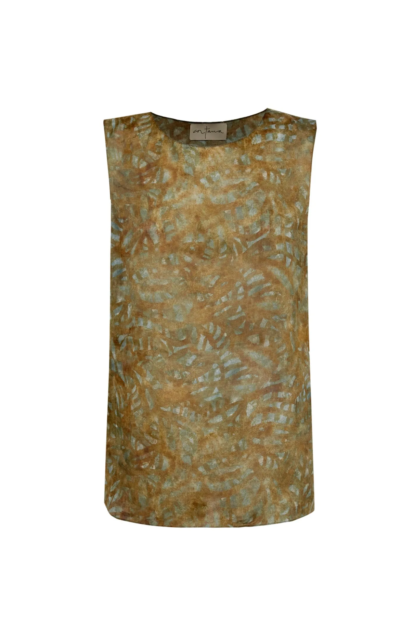 Lil, trap print ramie top
