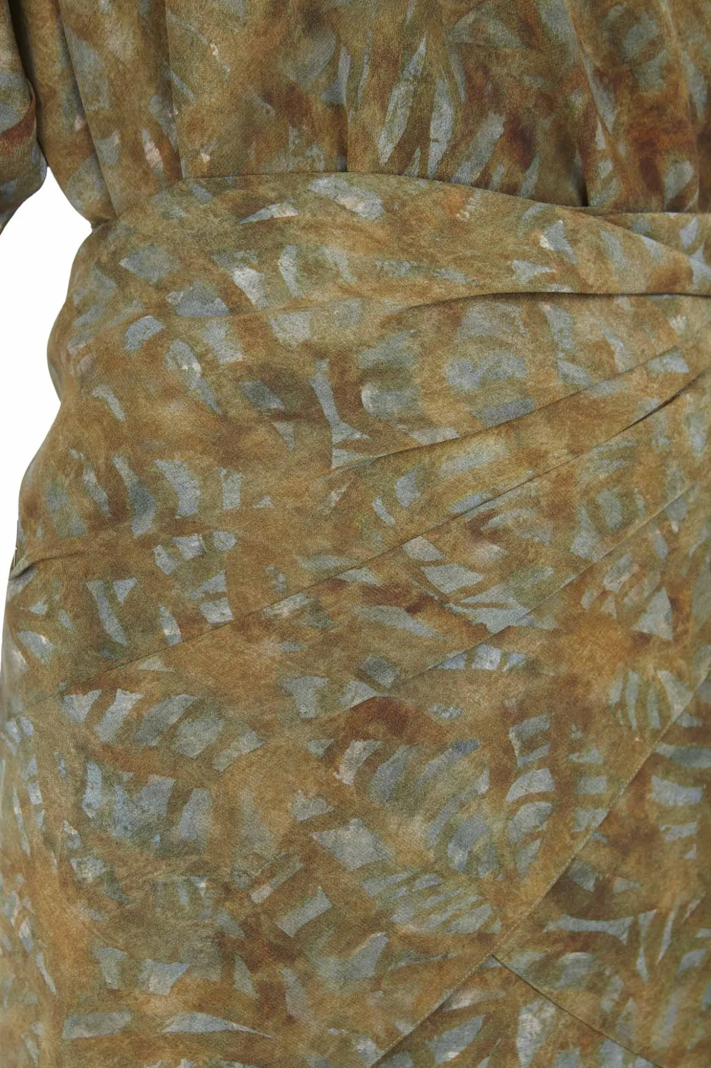 Lil, trap print silk dress