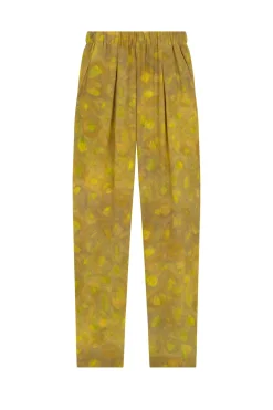 Lili, lima print silk pants