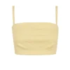 Limon, pale yellow bustier top