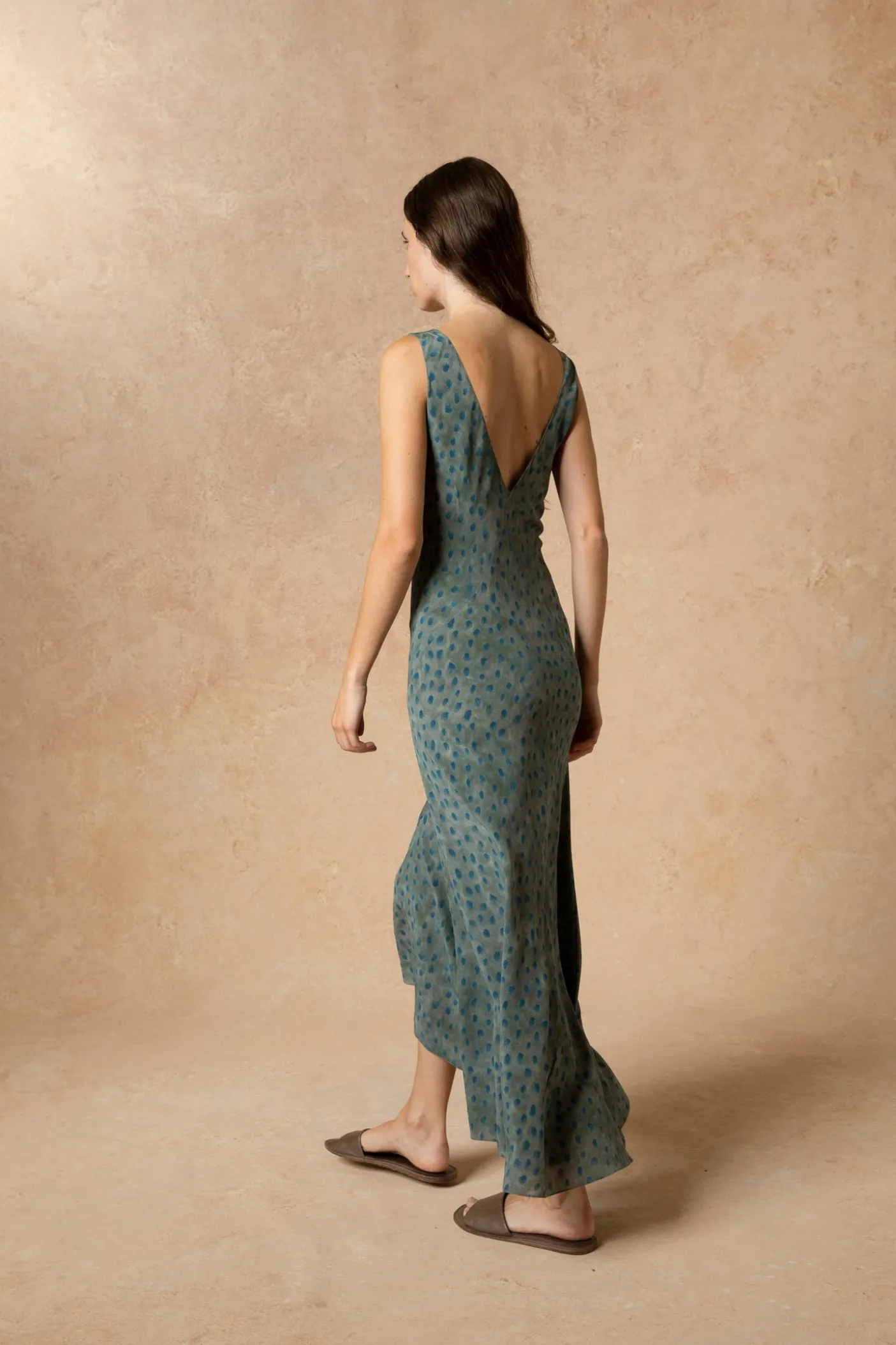 Lou, ciro print silk dress