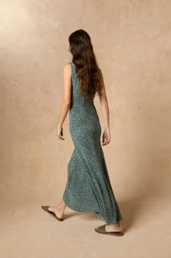 Lou, ciro print silk dress