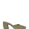 Luna, mule en ante verde mate