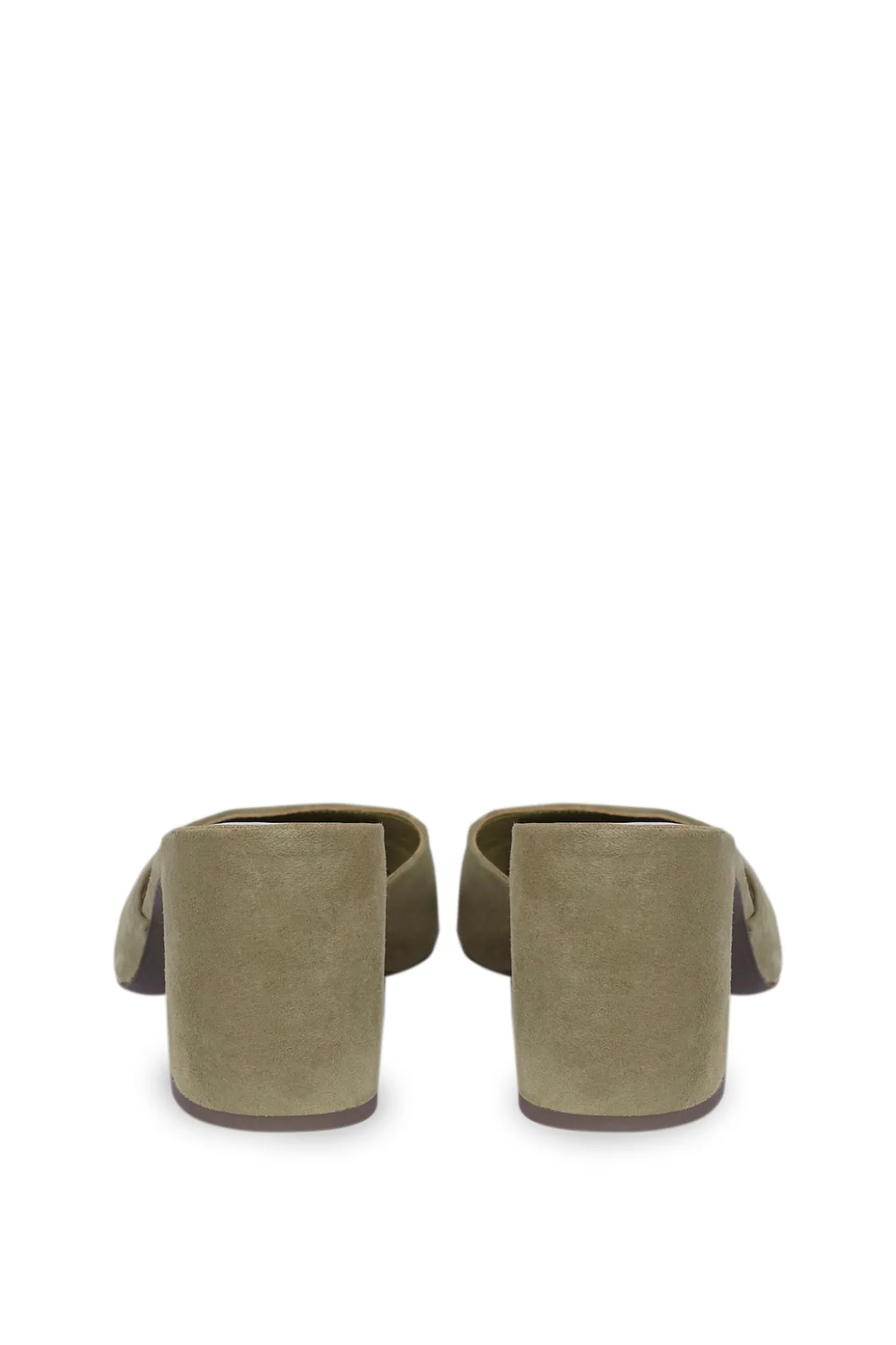 Luna, mule en ante verde mate