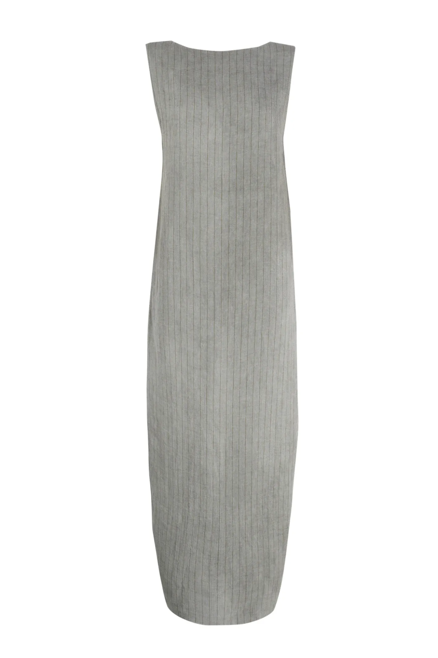 Lupe, sky blue striped linen dress