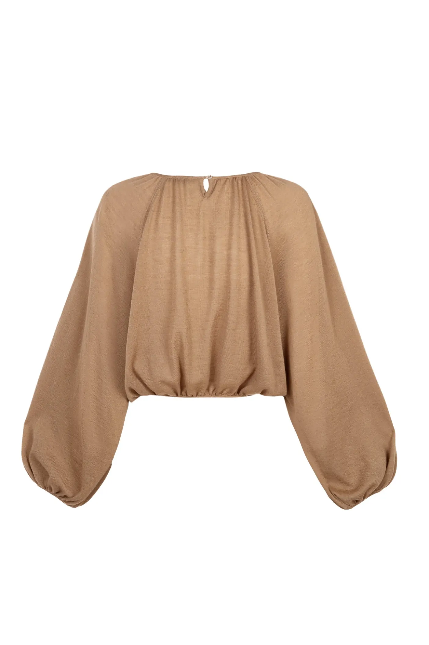 Maris, cocoa cashmere top