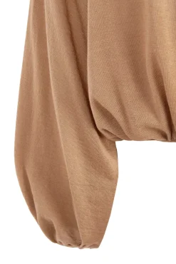 Maris, cocoa cashmere top