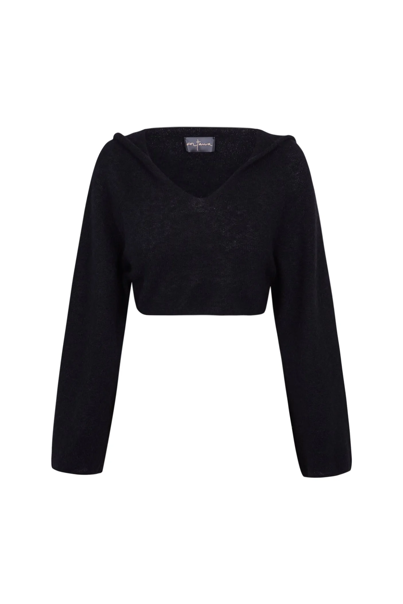 Marlon, hoodie de punto negro