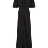 Martina, vestido de seda negro