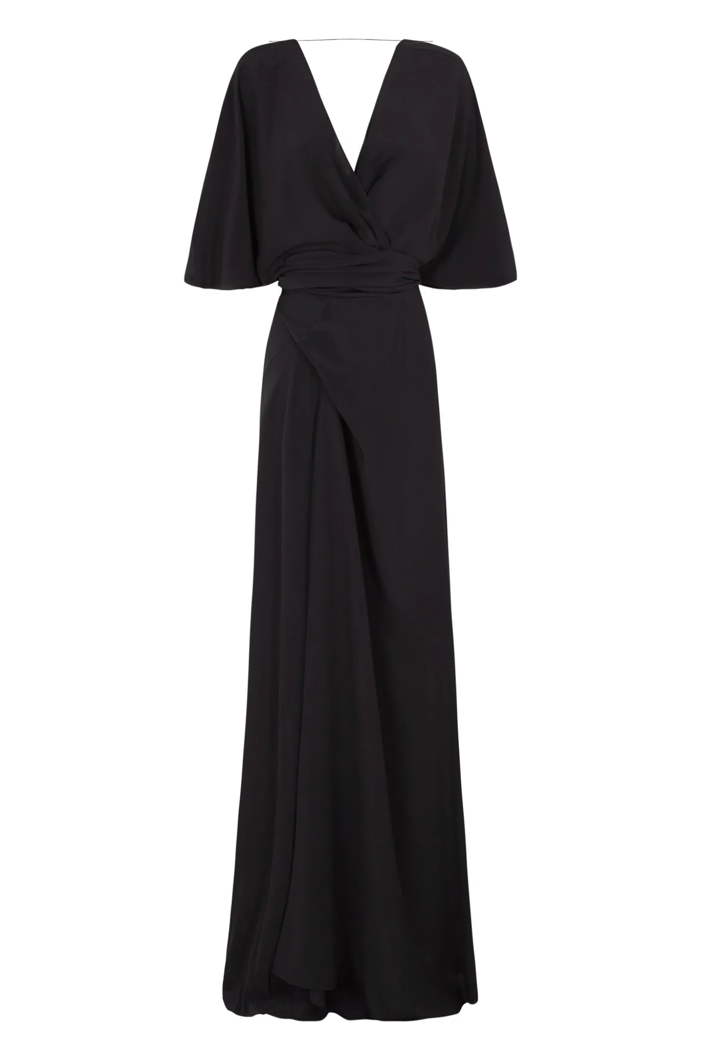 Martina, vestido de seda negro