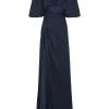 Martina, vestido en cupro blue nero