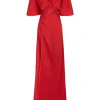 Martina, vestido en cupro rojo