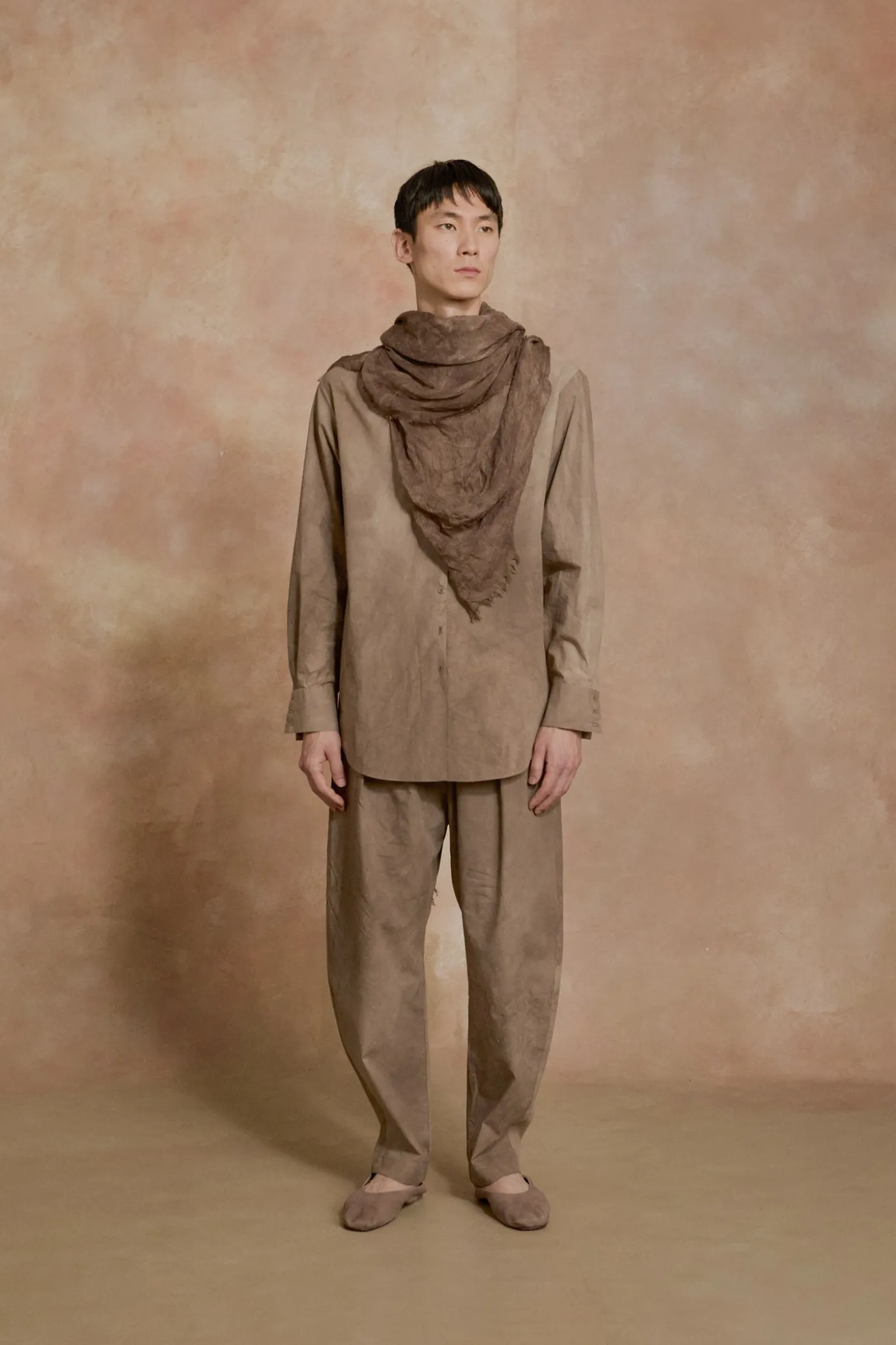 Mat, foulard maltinto verde kaki