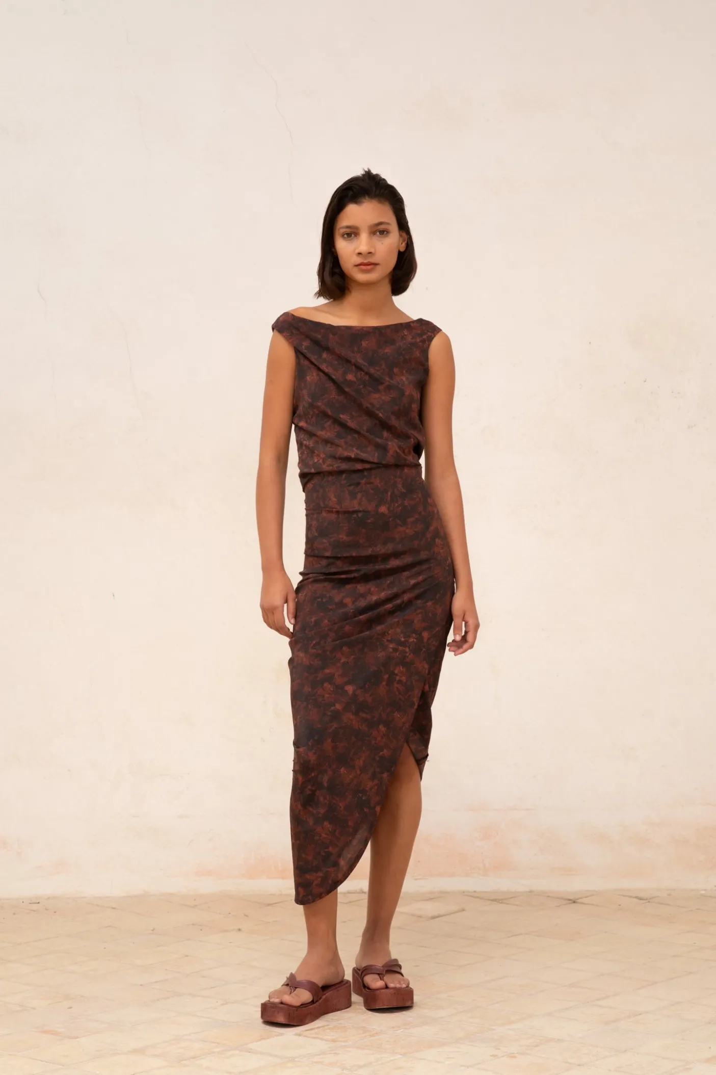 Mathilda, mata print crop top