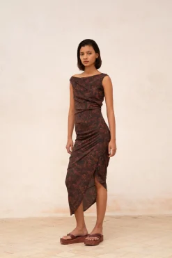 Mathilda, mata print crop top