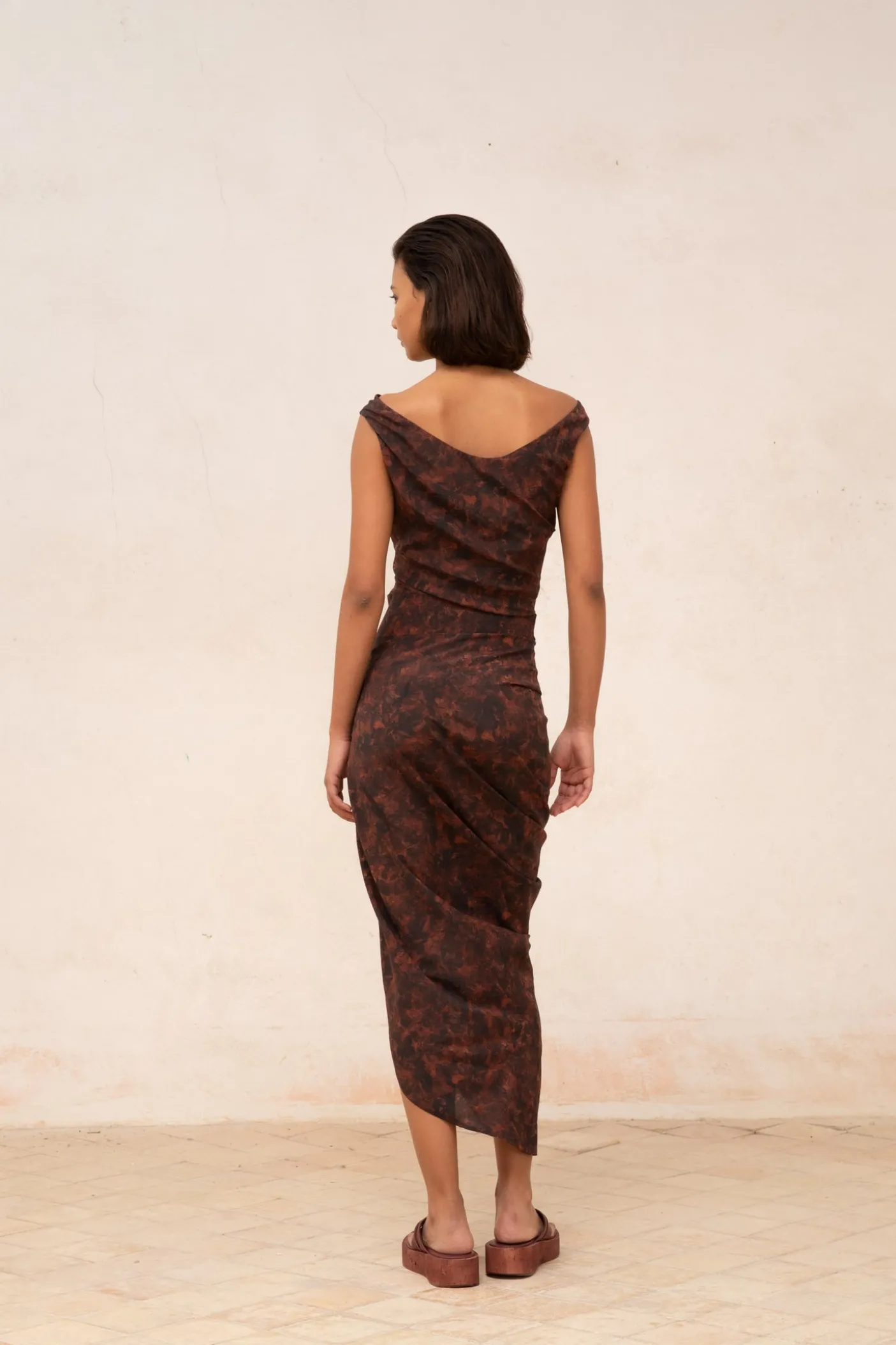 Mathilda, mata print crop top