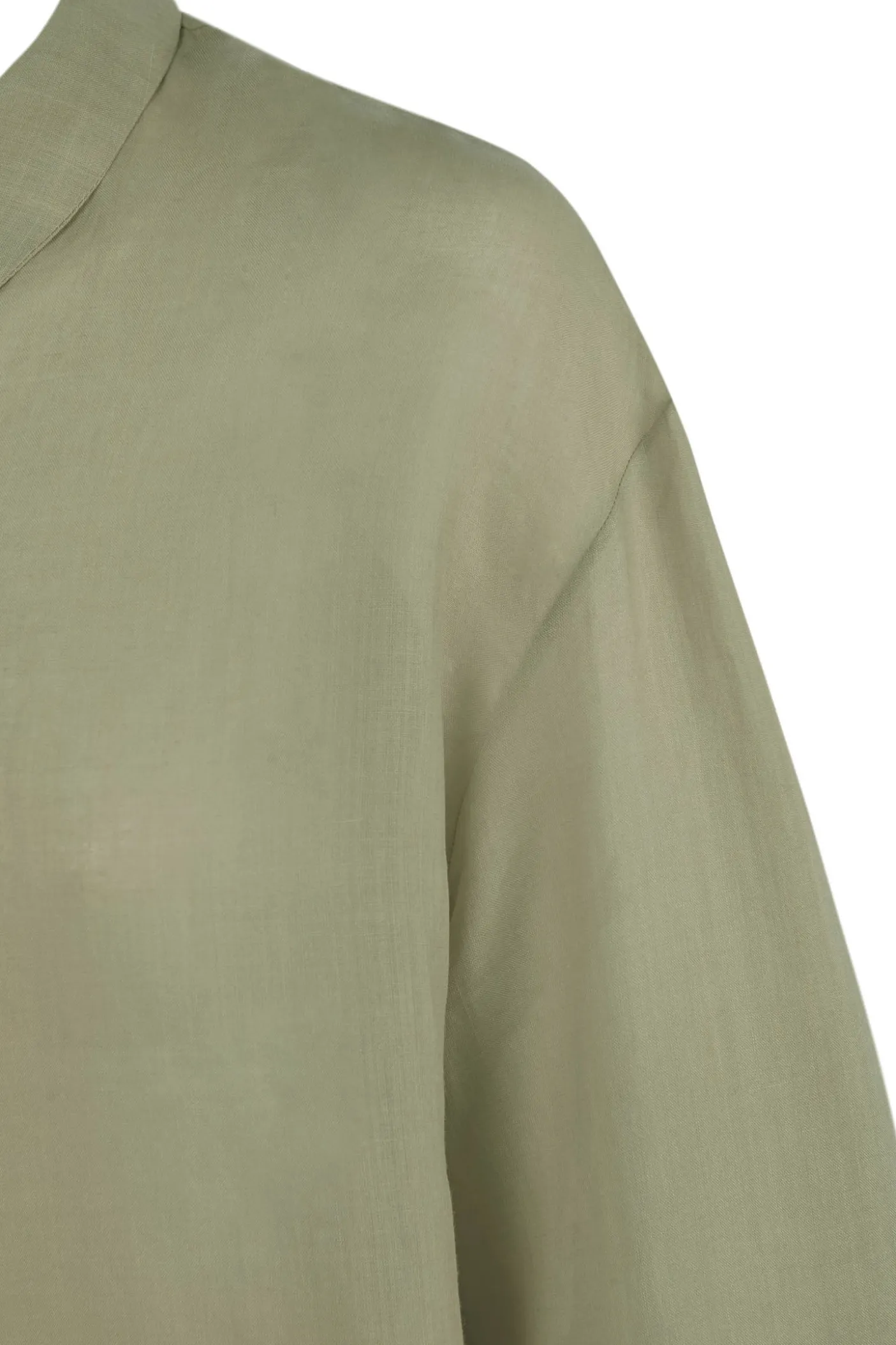 Matz, camisa en ramio verde