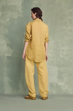 Matz, camisa en ramio verde