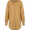 Matz, shirt in peach ramie