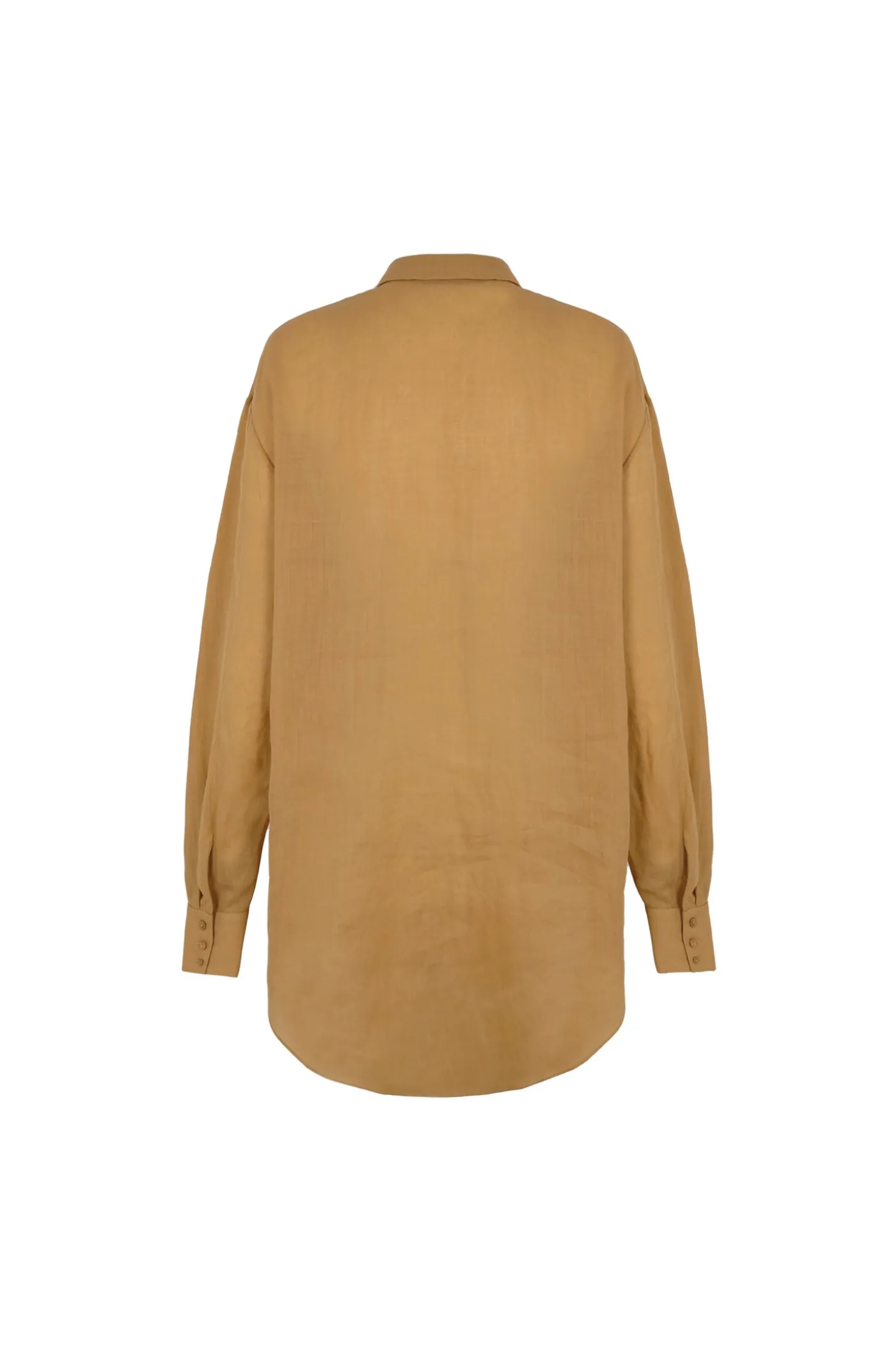 Matz, shirt in peach ramie