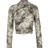 Meena, elmas print silk jacket