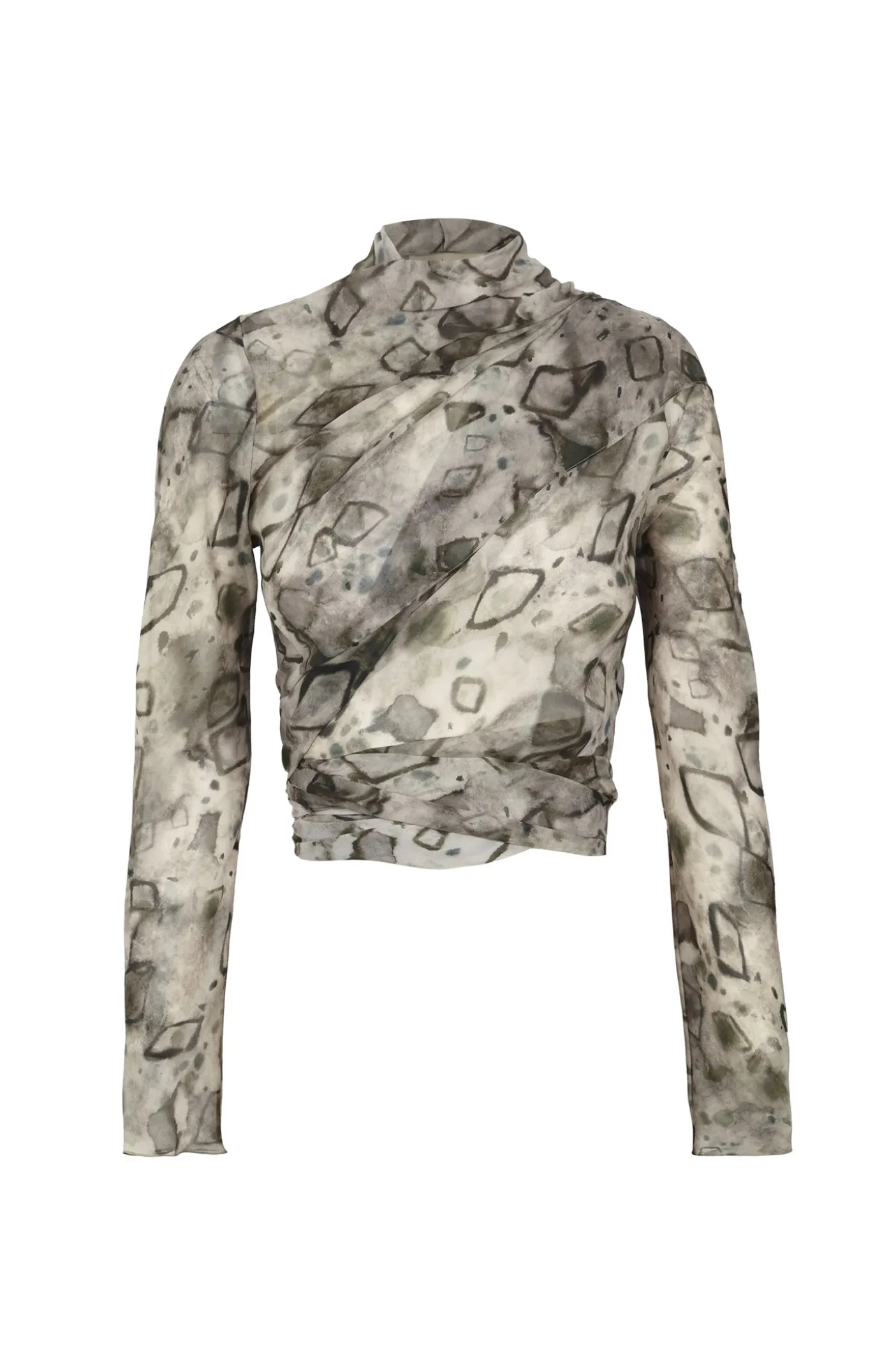Meena, elmas print silk jacket