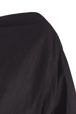 Mira, graphite stretch hemp asymmetrical dress