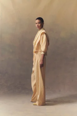 Mira, light peach jacket