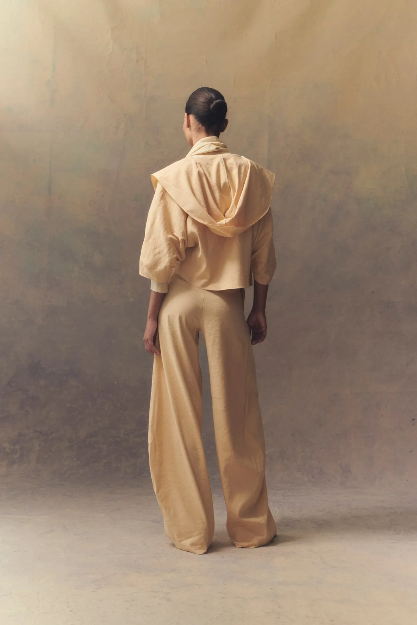 Mira, light peach jacket