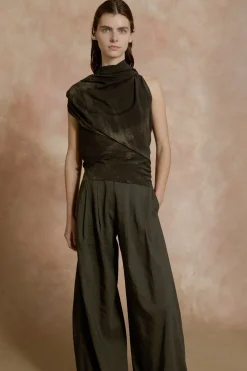 Mira, pantalón de talle alto grafito