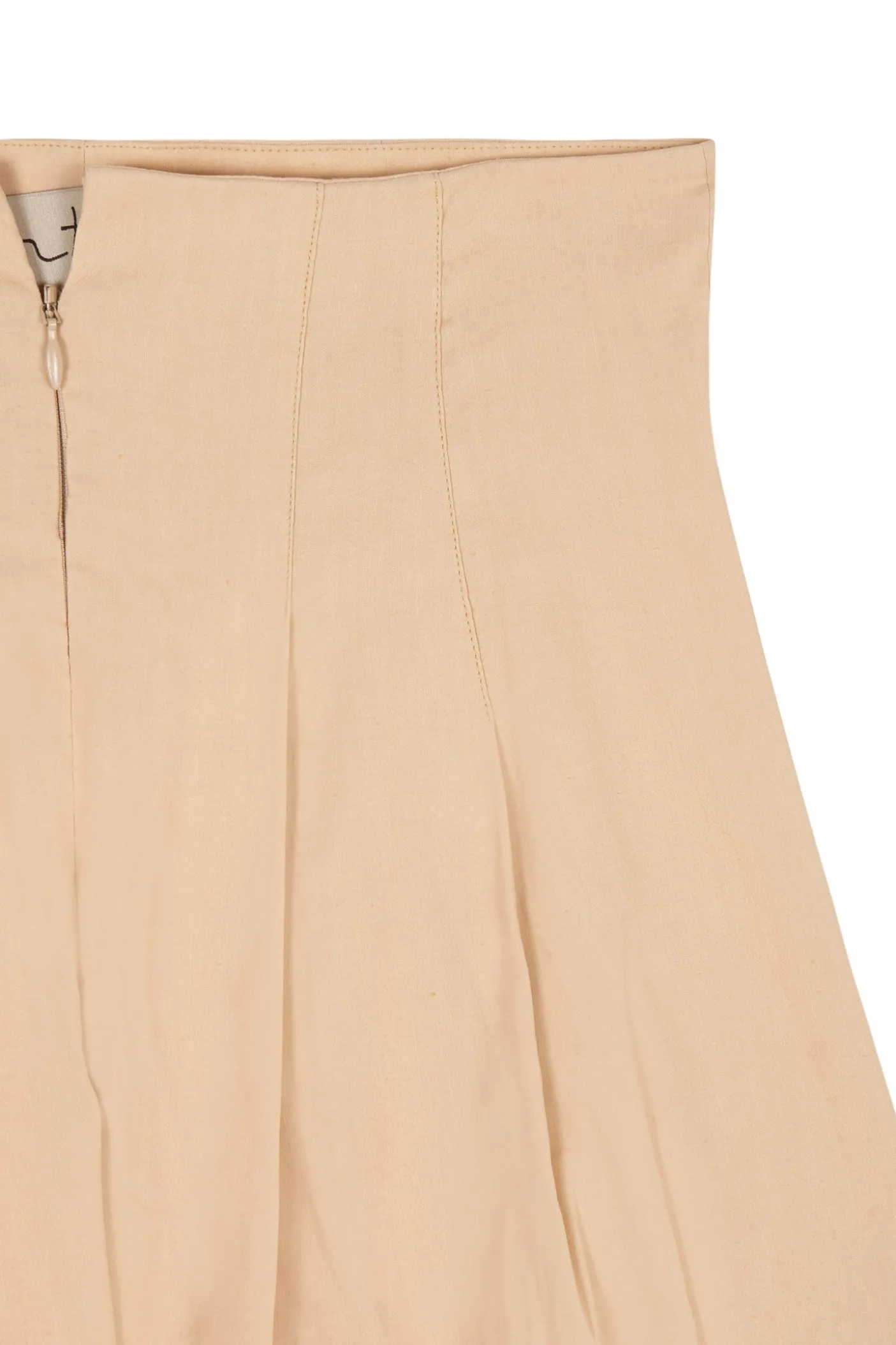 Mira, pantalón de talle alto melocotón claro
