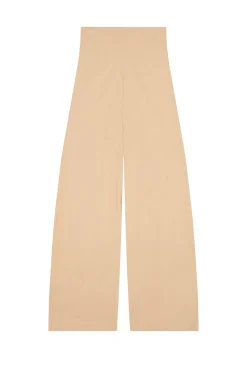 Mira, pantalón de talle alto melocotón claro