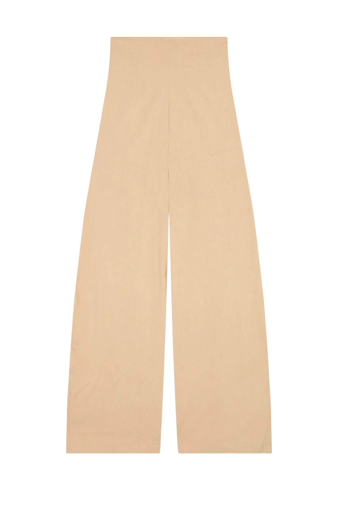 Mira, pantalón de talle alto melocotón claro