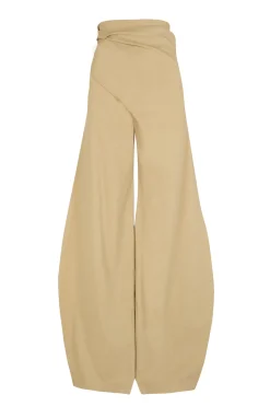 Mite, beige wrap pants