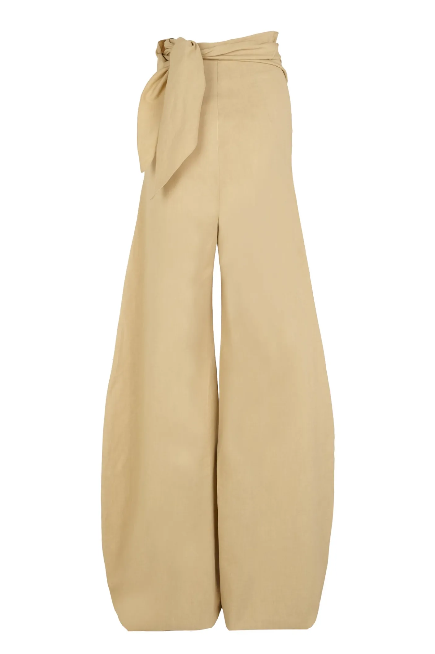 Mite, beige wrap pants