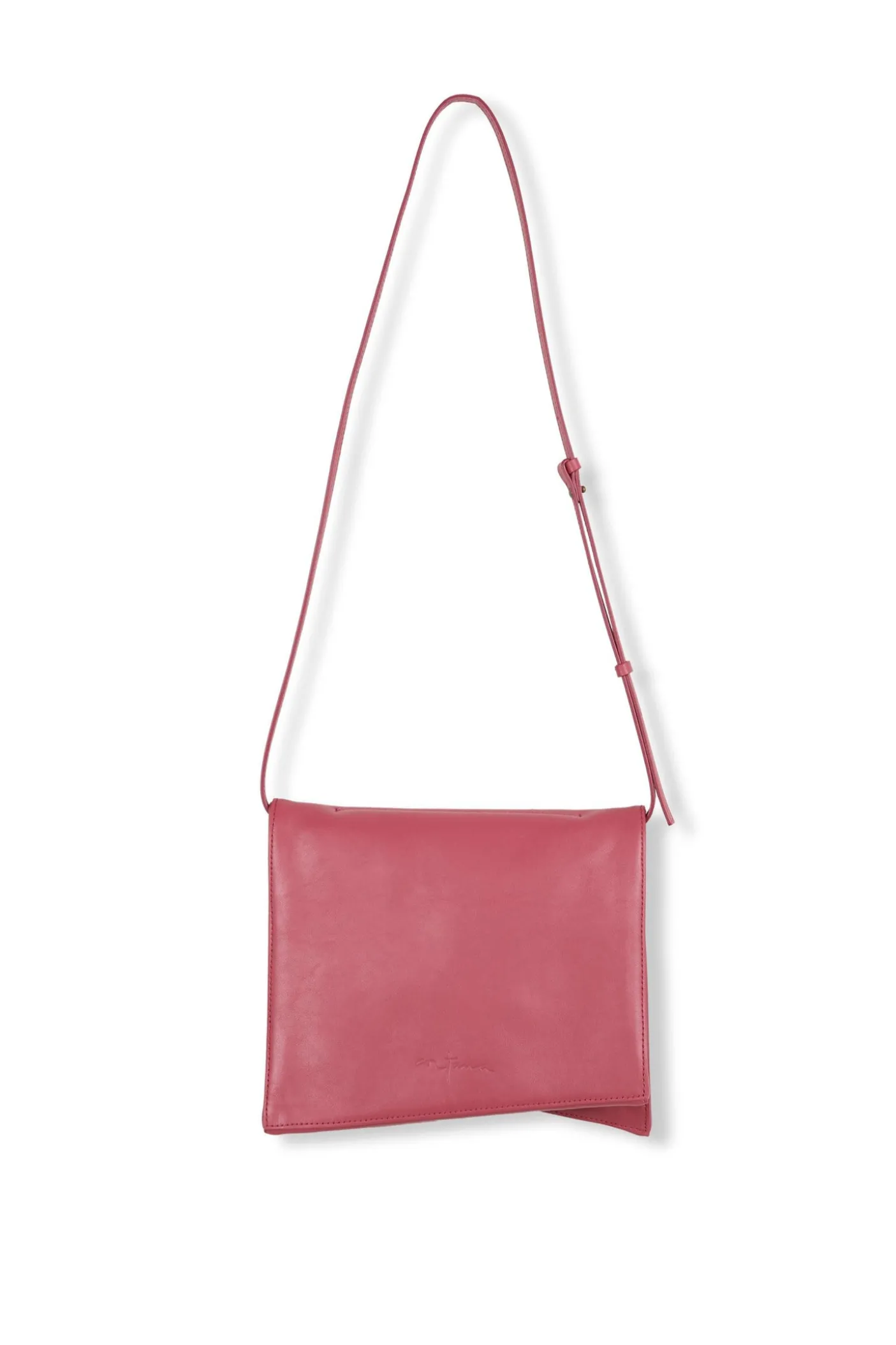 Modular, bolso en cuero fresa