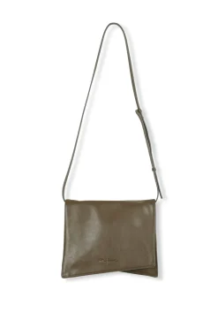 Modular, bolso en cuero kaki