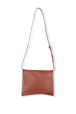 Modular, bolso en cuero teja