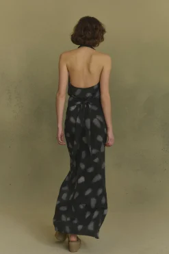 Molly, vestido de seda mint print