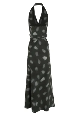 Molly, vestido de seda mint print
