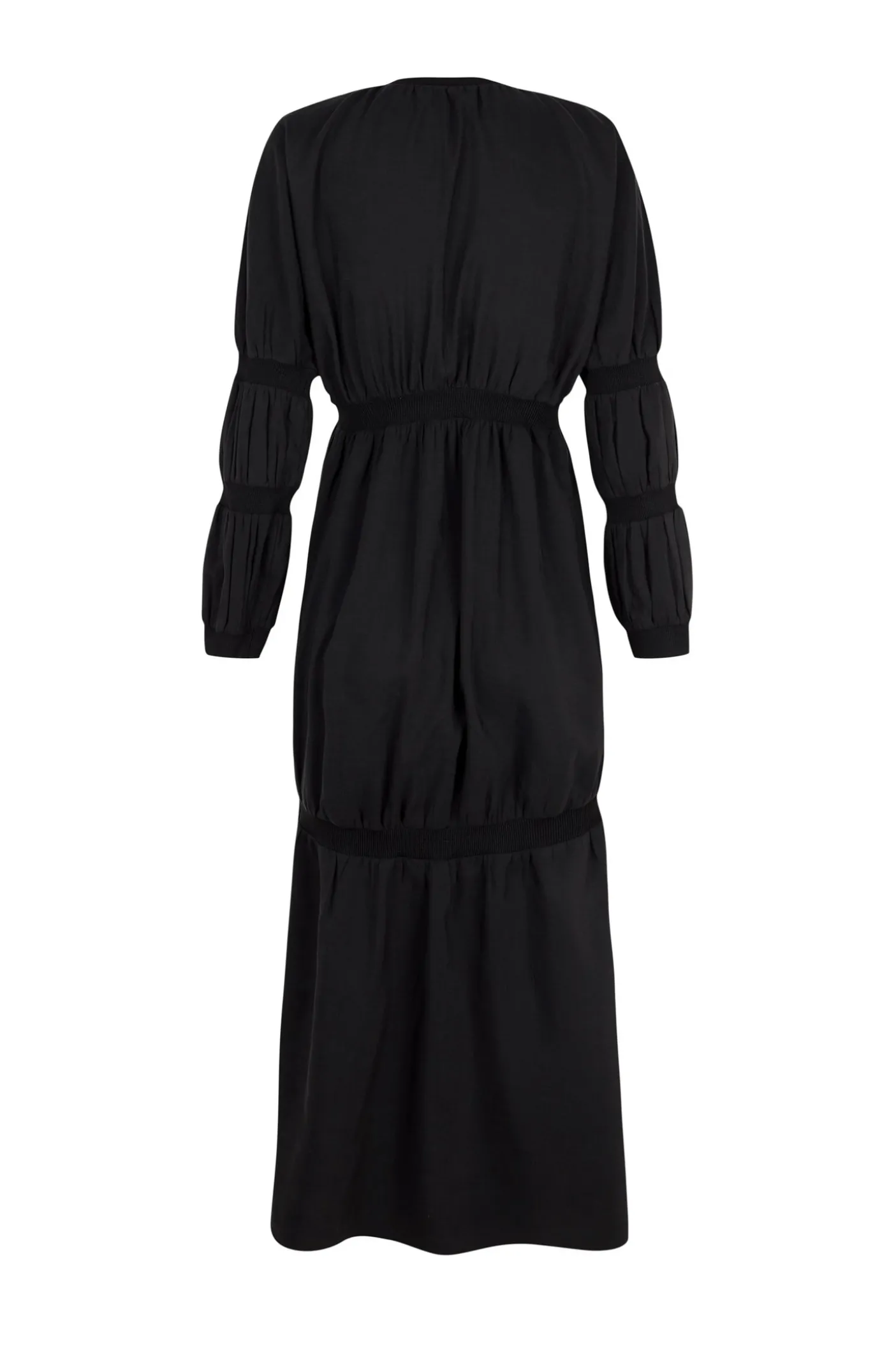 Morgan, vestido en lino y seda gris humo
