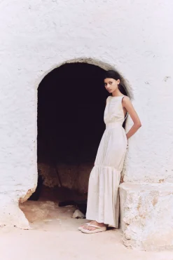 Morgana, vestido de tirantes marfil