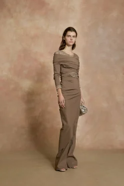Mota, cocoa straight pants