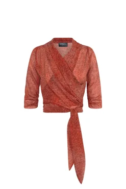 Nadine, granada print silk top