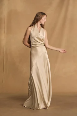 Nailah, champagne dress