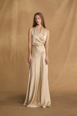 Nailah, champagne dress