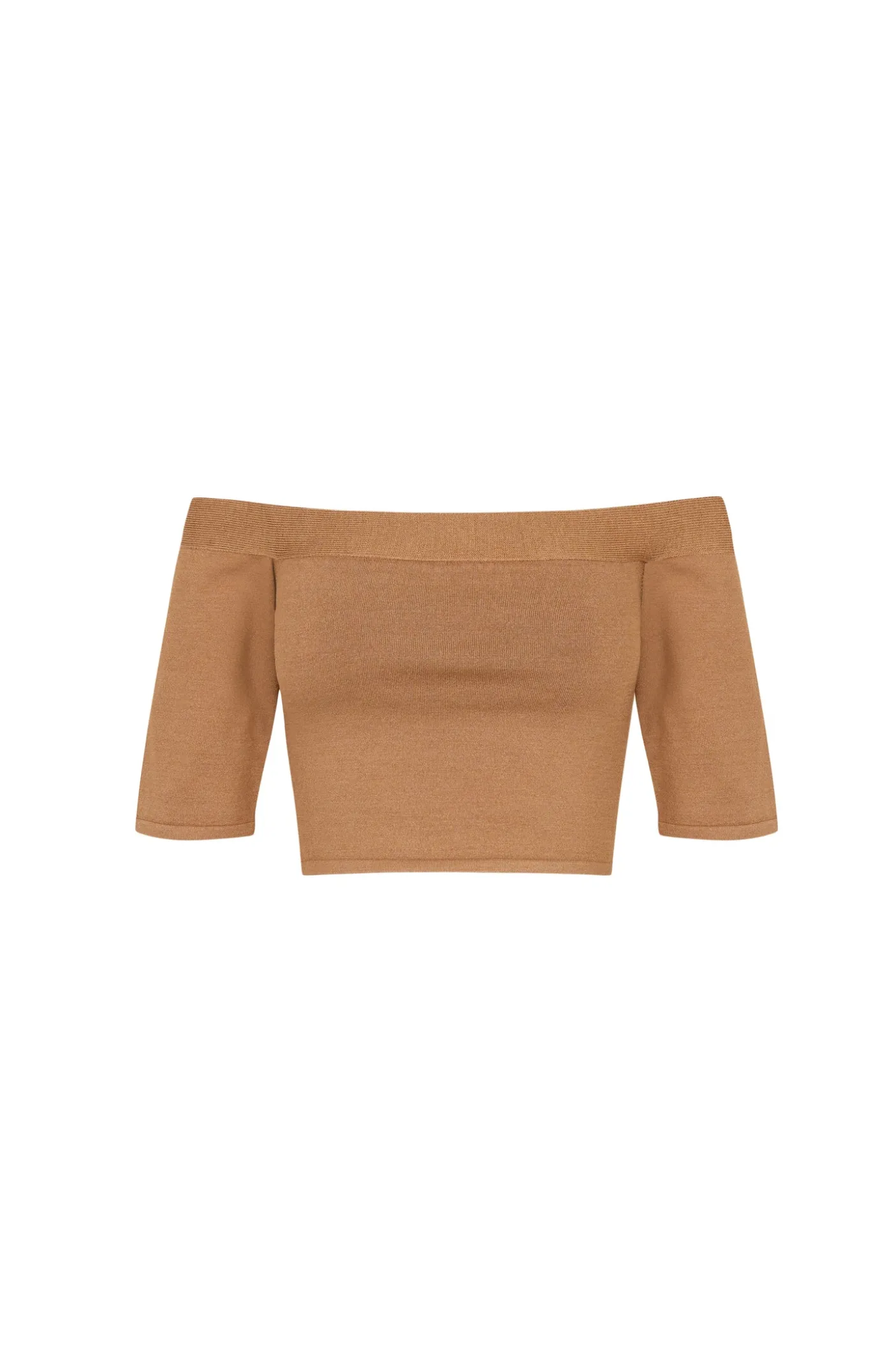 Naim, crop top en punto bronce