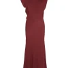 Najwa, cherry silk dress