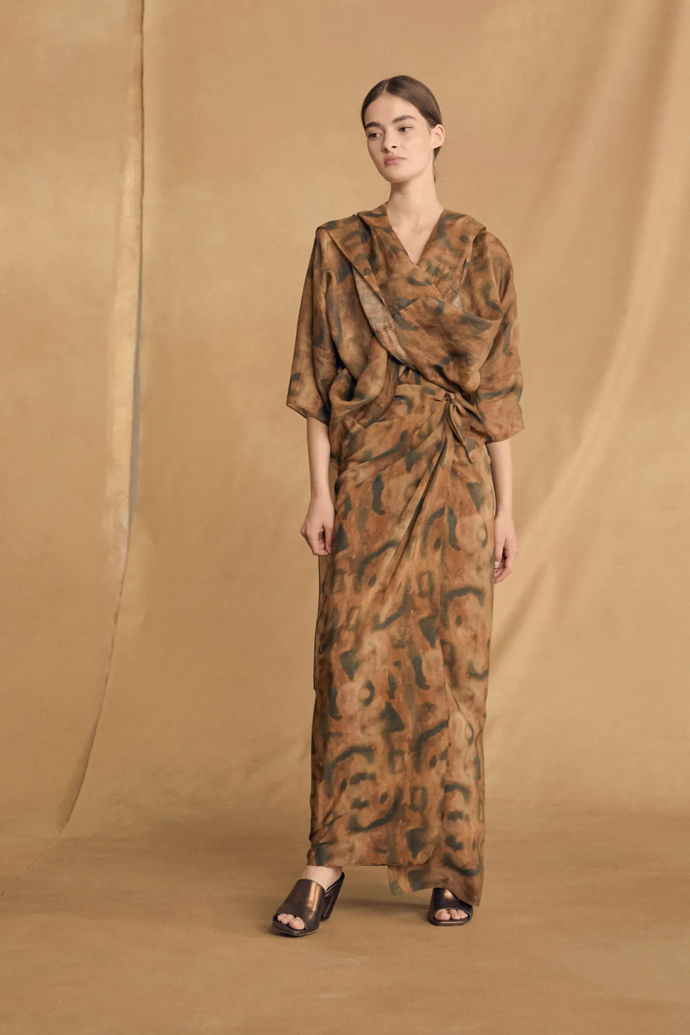 Nala, taiyo print ramie top