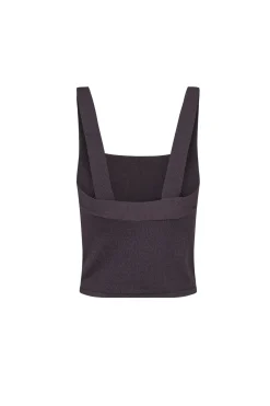 Nayla, blueberry knit top
